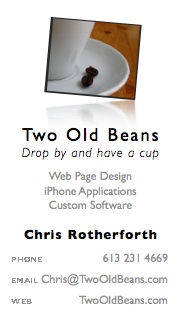 Chris Rotherforth business card
